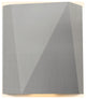 Calx Outdoor LED Sconce, Uplight/Downlight, Marine Grade Brushed Stainless Stee, Soft White