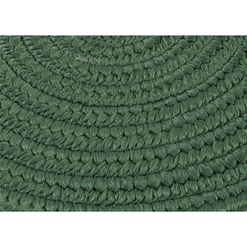 Colonial Mills Rug Reversible Flat-Braid, Oval Runner Hunter Green Runner