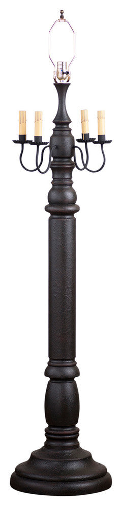 General James Floor Lamp Base in Americana Black