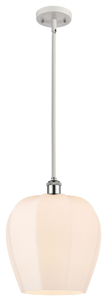 Innovations 516-1S-WPC-G461-12-LED 1 Light Pendant, White, Polished Chrome