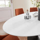 Black White Lippa 78" Oval Wood Dining Table