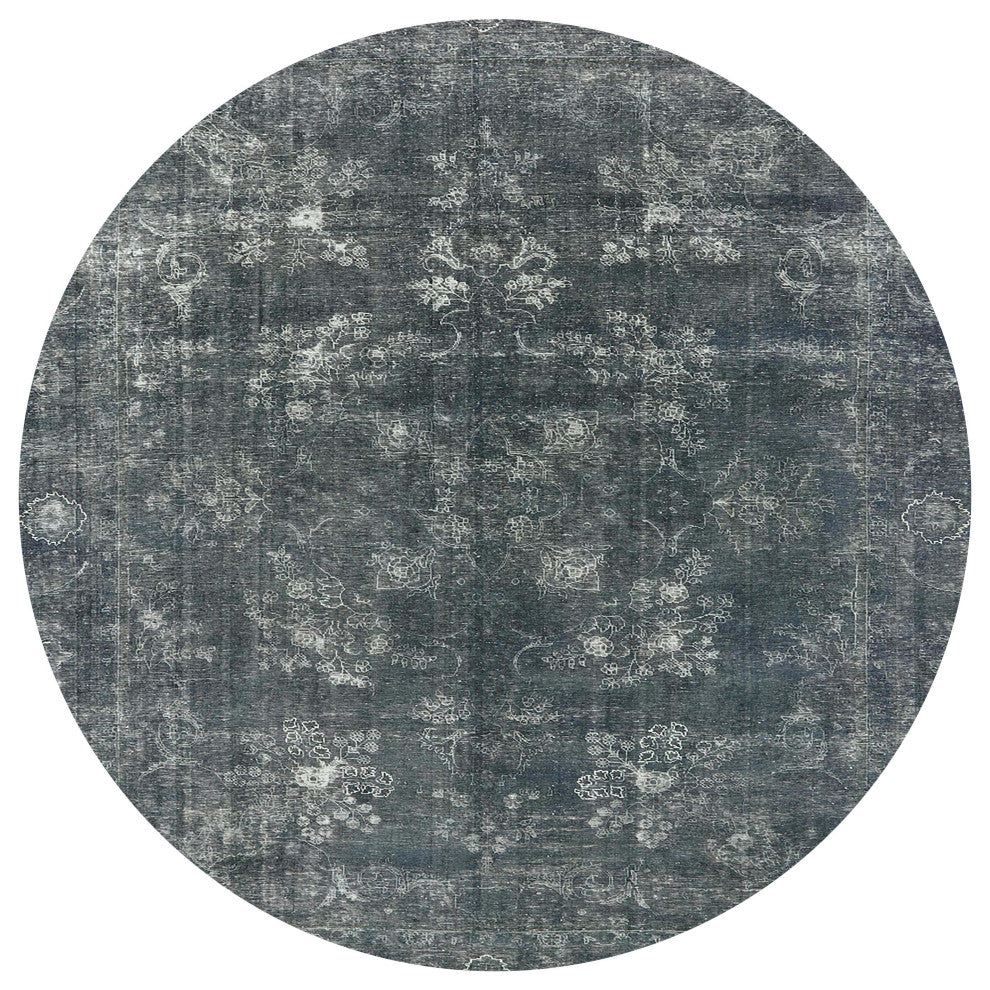 Ahgly Company Indoor Round Mid-Century Modern Area Rugs, 7' Round