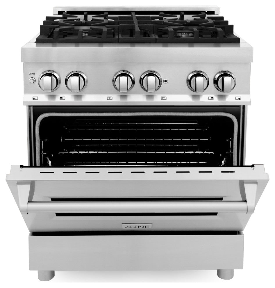 ZLINE Freestanding Range, Stainless Steel, Dual Fuel, RA30