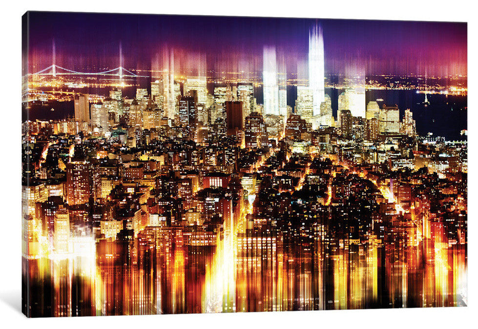 "Urban Stretch Series Manhattan Buildings" by Philippe Hugonnard, 18x12x1.5
