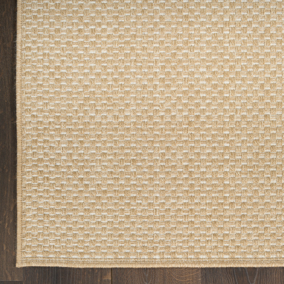 Nourison Tulum 3' x 5' Taupe Outdoor Rug