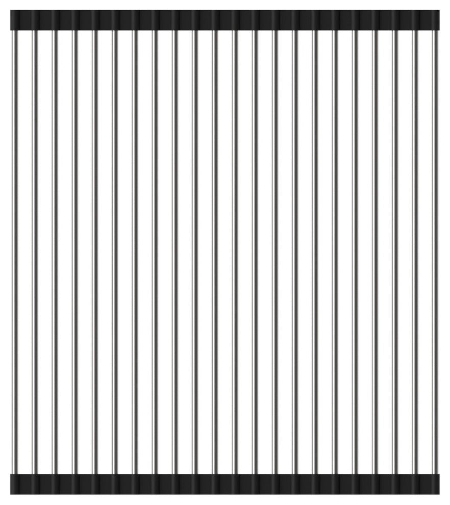 Stainless Steel Roll Up Sink Grid, 15"x18"