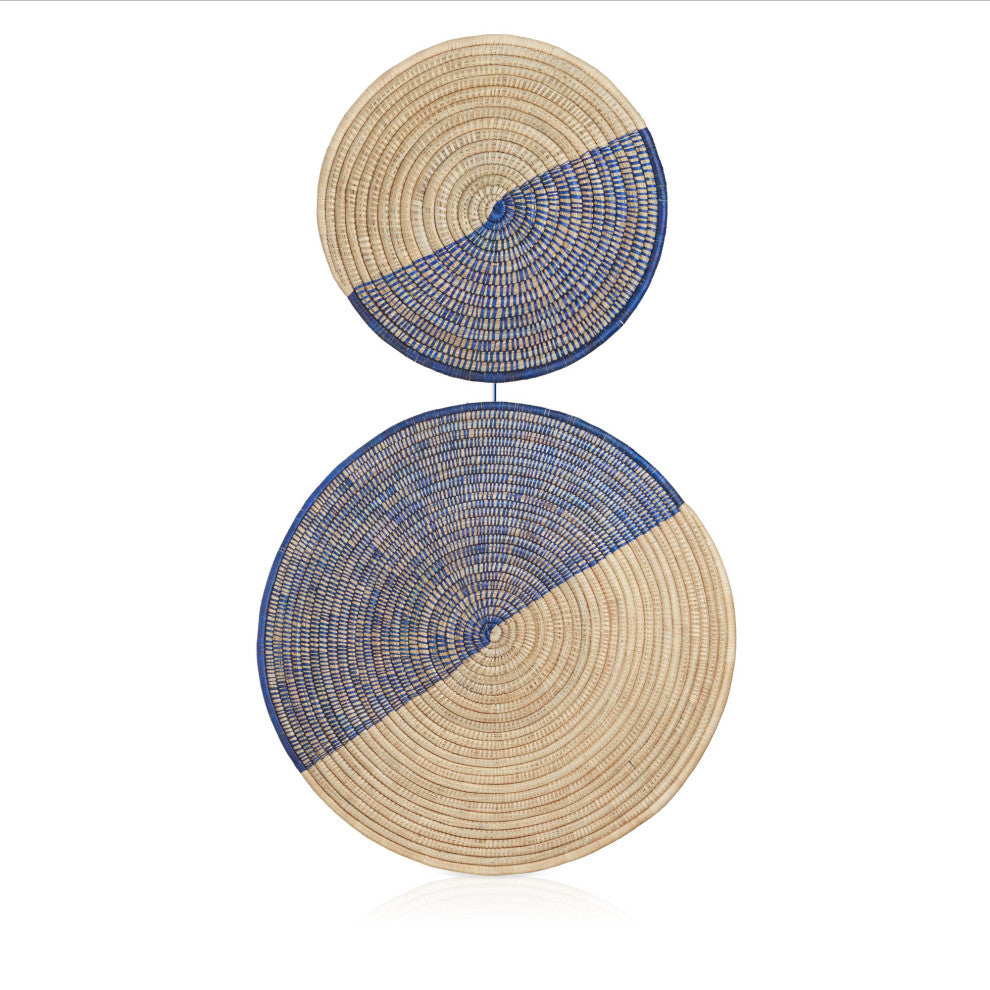 Connecting Shapes Palm Wall Sculpture, Artisan Crafted, Malawi
