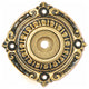 Queensway Back Plate Antique Pewter, 24k Satin Gold