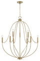 Capital Lighting, 447091AD, 32.5"Wx38"H 9-Light Chandelier