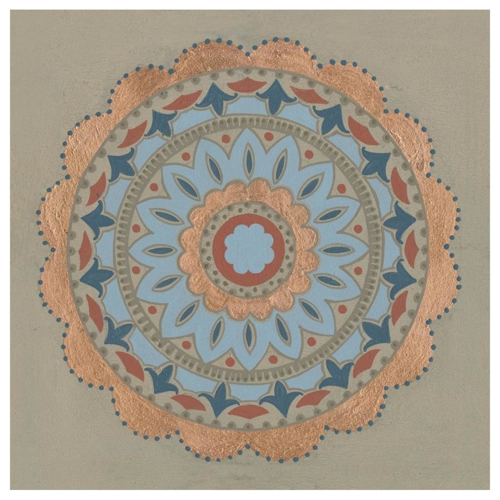 "Copper Mandala I" Digital Paper Print by Kathrine Lovell, 26"x26"