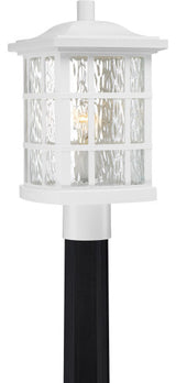 Stonington 1-Light Outdoor Lantern, White Lustre