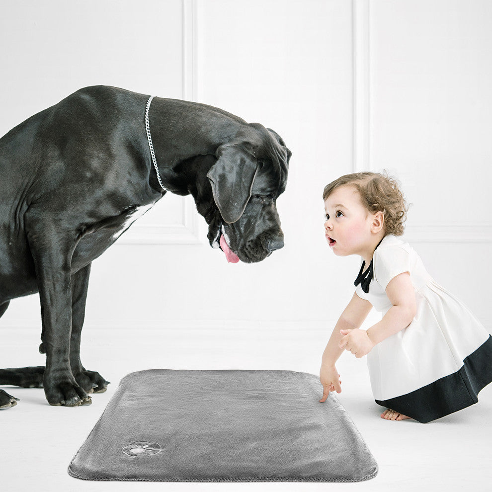 Petmaker 100% Waterproof 40"x30" Pet Lap Throw, Gray
