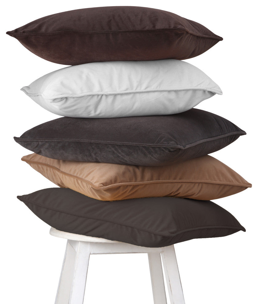 A1HC Throw Pillow Insert, Down Alternative Fill, Single, Slat Grey, 12"x20"