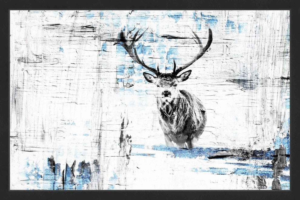 Parvez Taj "Looking for the Herd" Framed Painting Print, 36"x24"