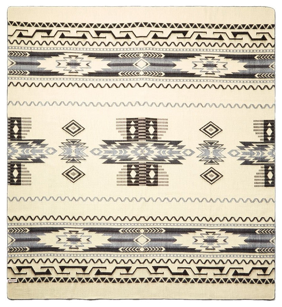 Ultra Soft Dark Gray Southwest Handmade Blanket