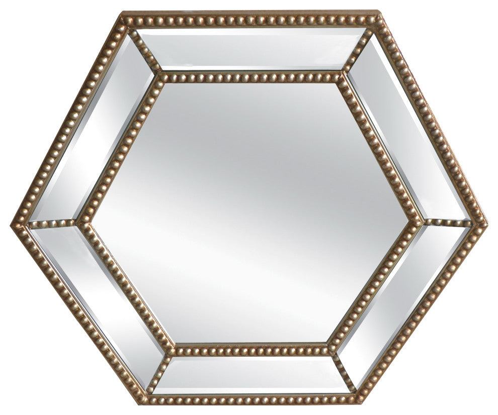 Burlington Beaded Hexagonal Mirror