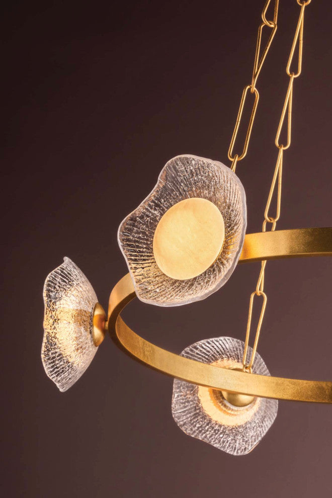 Corbett Lighting 485-41 Almandine 42"W Ring Chandelier - Vintage Gold Leaf