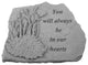 Botanical Garden Accent Stone, "You Will Always"