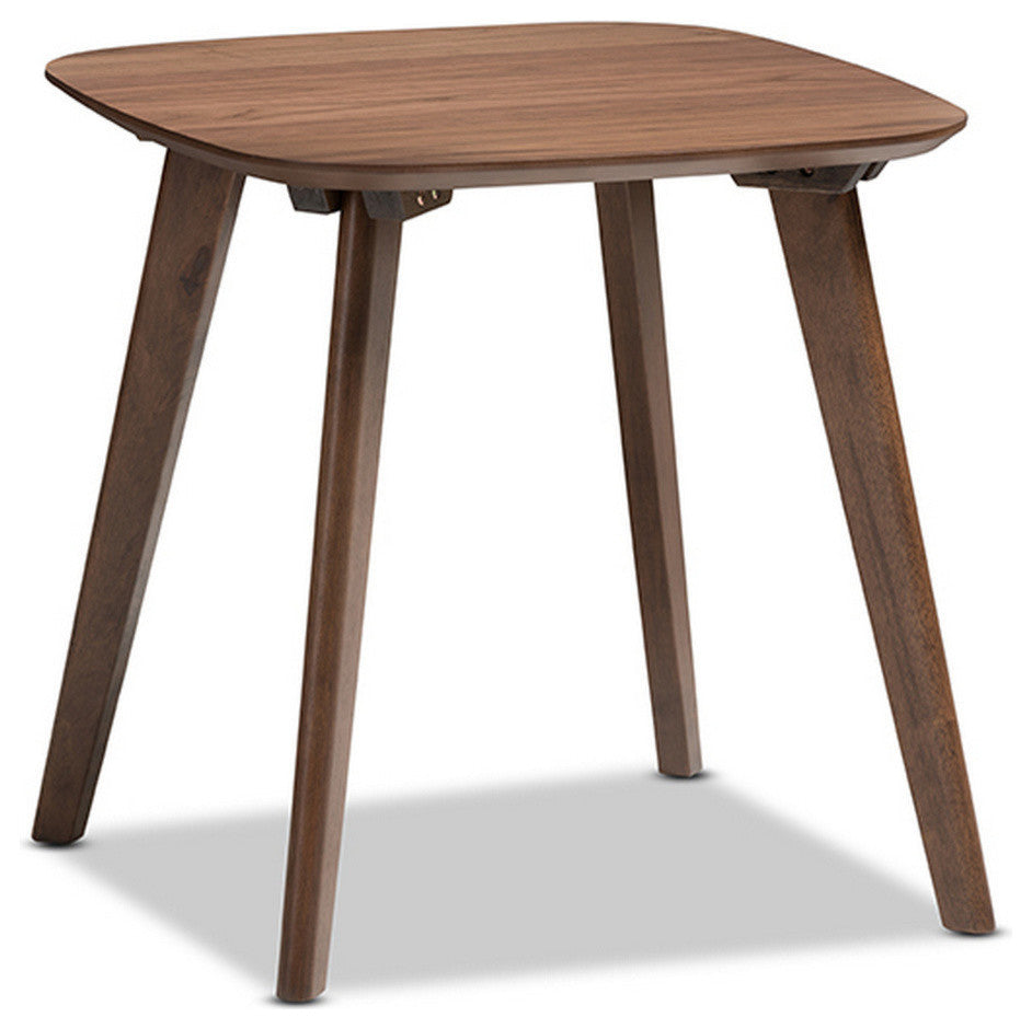 Urban Designs Dahlia Mid-Century Modern Walnut Wood End Table