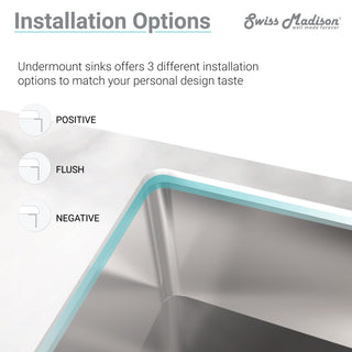 32"x21" Stainless Steel, Dual Basin, Undermount Kitchen Sink