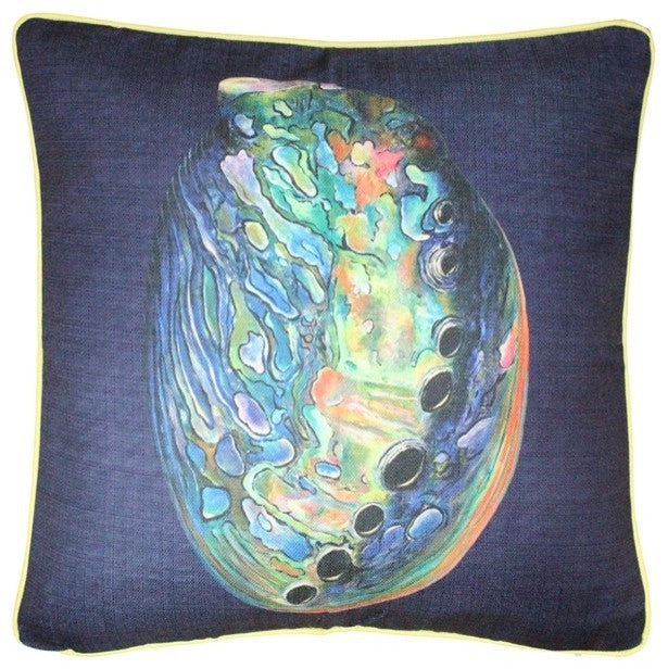Tracy Upton Shoal Cape Abalone Solitaire Throw Pillow, 20"x20"