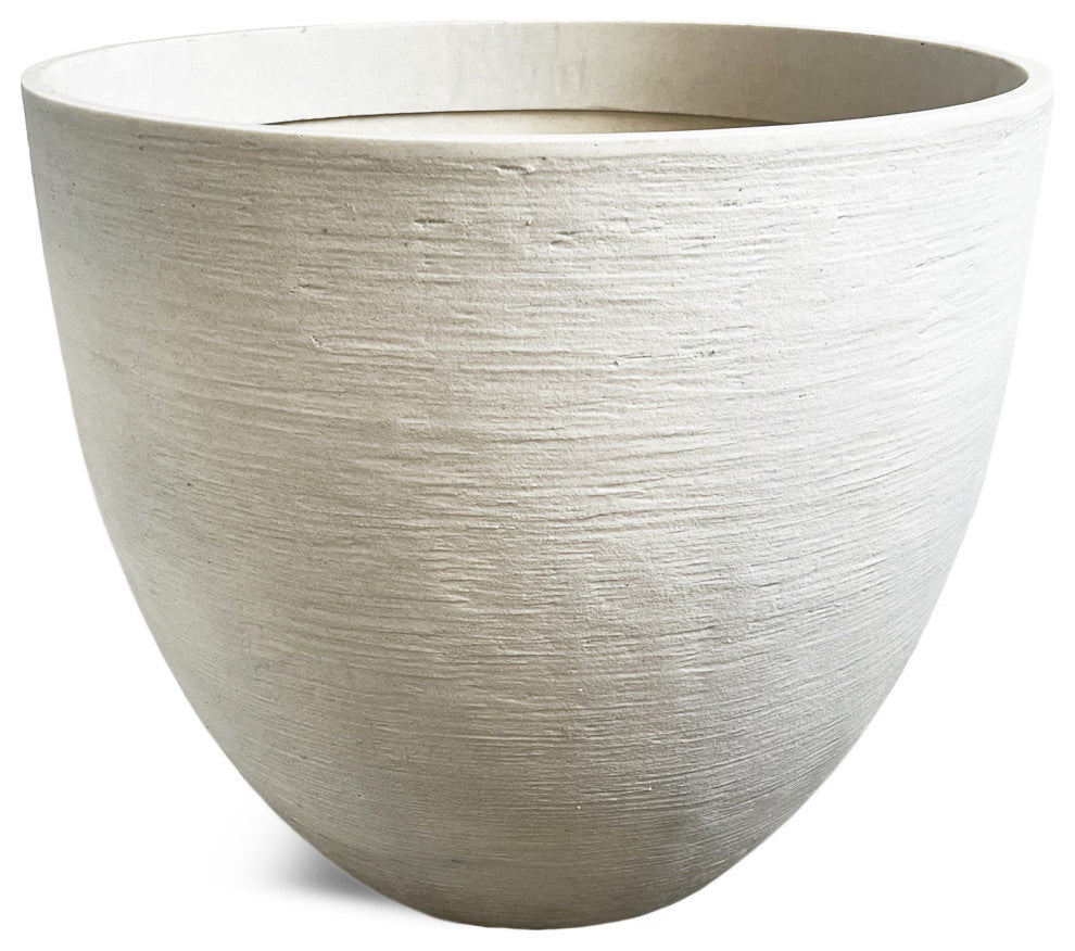 White Composite Planter Pot Large