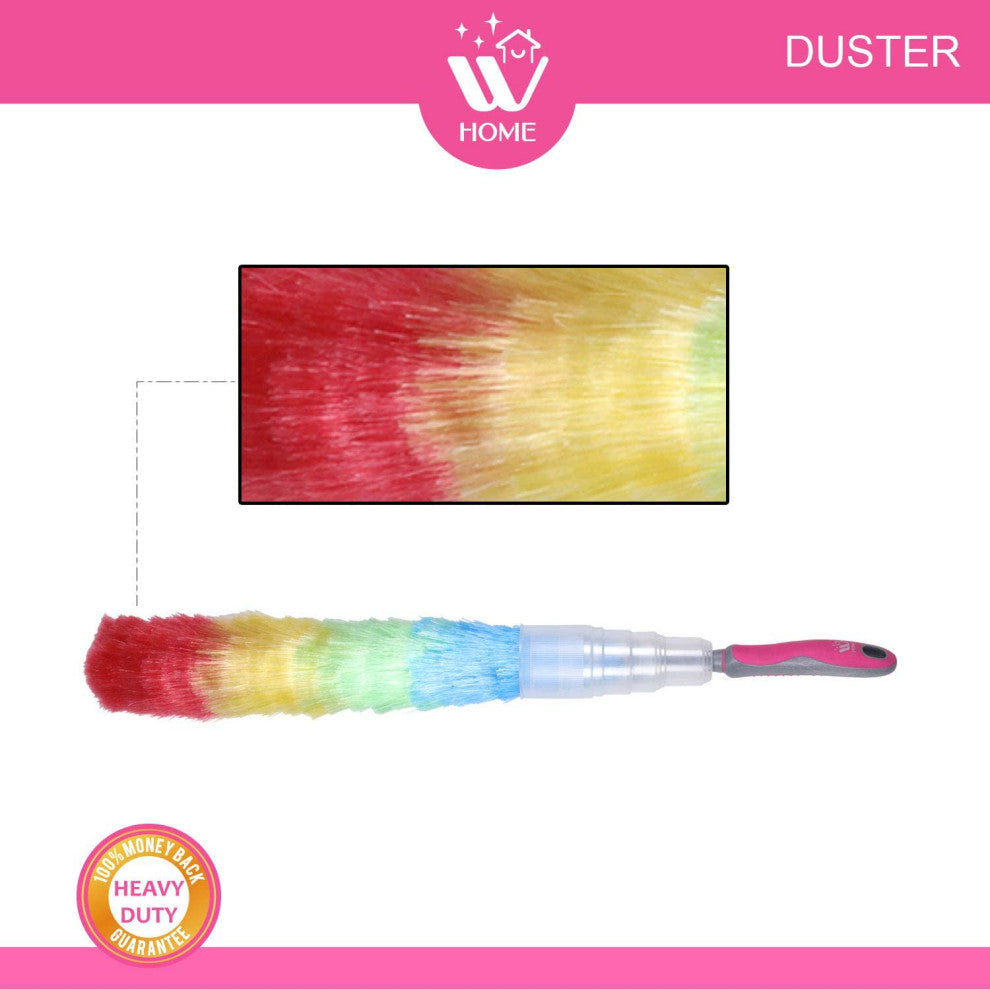 WBM Home Microfiber Duster for Cleaning, Multicolor Dust Cleaner, 3 Count