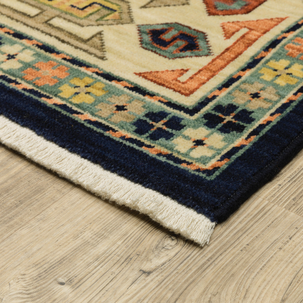 Oriental Weavers Lilihan Indoor Rug Blue/ Ivory 6'7" X 9'6"