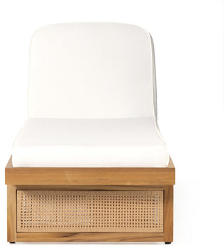 Merit Outdoor Chaise Lounge-Natural Teak