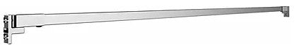 60" Fixed Straight Shower Curtain Rod, Bright Polished