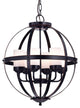 WAREHOUSE OF TIFFANY'S RL8132ORB-CG Almog 22 in. 6-Light Indoor Brown Finish