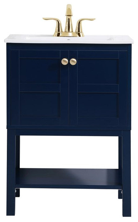Elegant VF2524BL 24"Bathroom Vanity, Blue