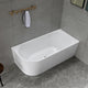 67" Freestanding Acrylic Bathtub in Glossy White