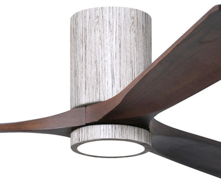 Irene-3HLK  3-Blade Flush Mount Ceiling Fan, Integrated LED, Barnwood Tone/Walnut Tone, 60