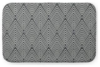 34" x 21" Lifeflor Diamond Bathmat, Pepper