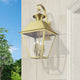 Wentworth 4 Light Natural Brass Outdoor Extra Large Wall Lantern