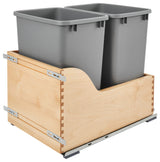 Wood Pull Out Trash/Waste Container With Soft Close for Inset Cabinet Door