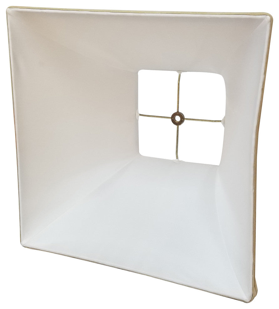 Royal Designs Square Bell Basic Lamp Shade, Antique Gold, 14x14x11.5