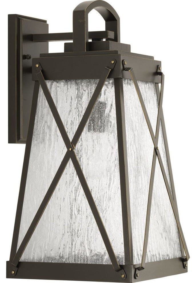 Creighton 1-Light Large Wall Lantern, Antique Bronze