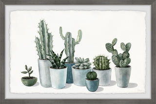 "Growing Cactus and Succulents" Framed Painting Print