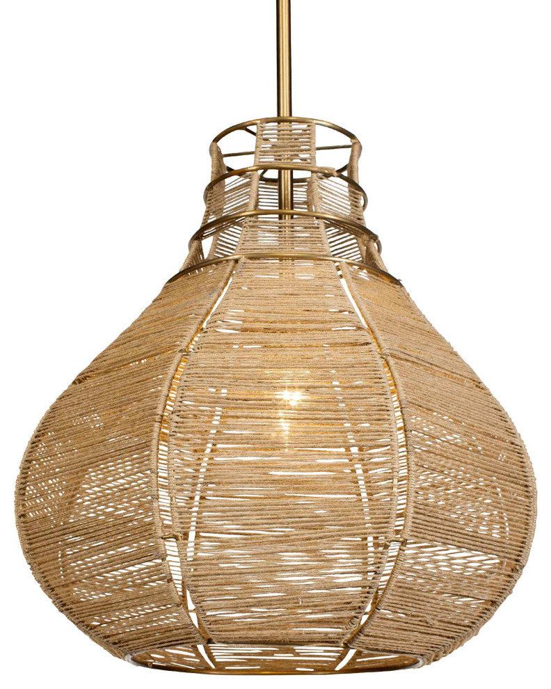 Uttermost Hestia 1 Light Natural Rope Pendant