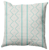 Mudcloth Decorative Throw Pillow, Light Blue, 26"x26"