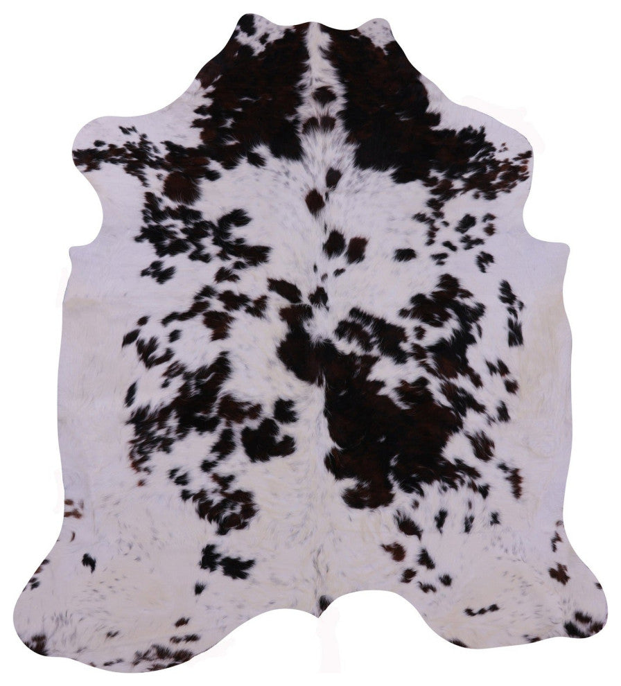 7' 4" X 6' 9" Organic Natural Hair-On Cowhide Area Rug C1712