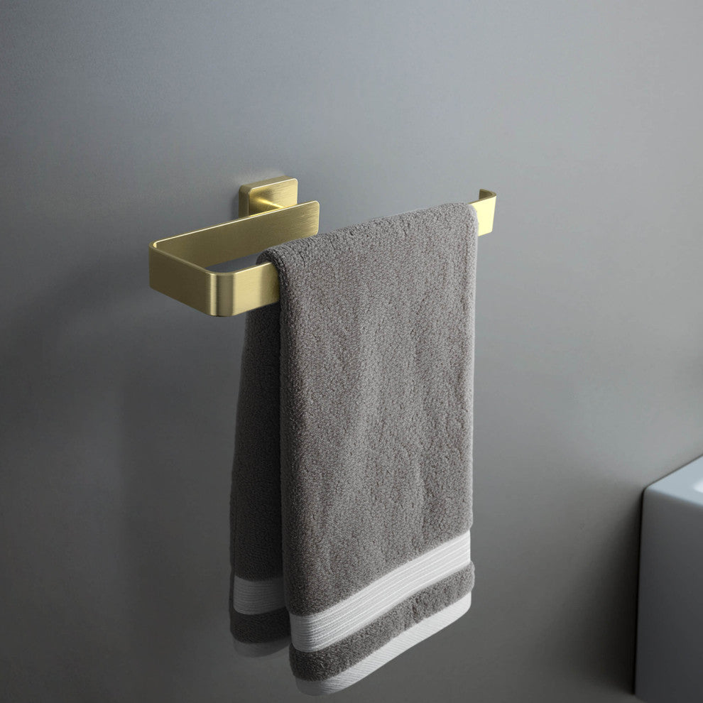 Blaze 2 Piece Bathroom Hardware Set, Brushed Gold