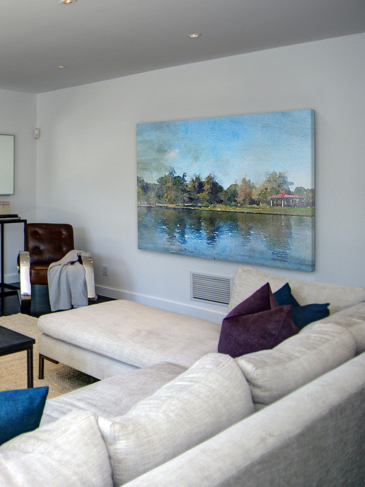 "Lake Balboa at Summer" Print on Canvas by Irena Orlov