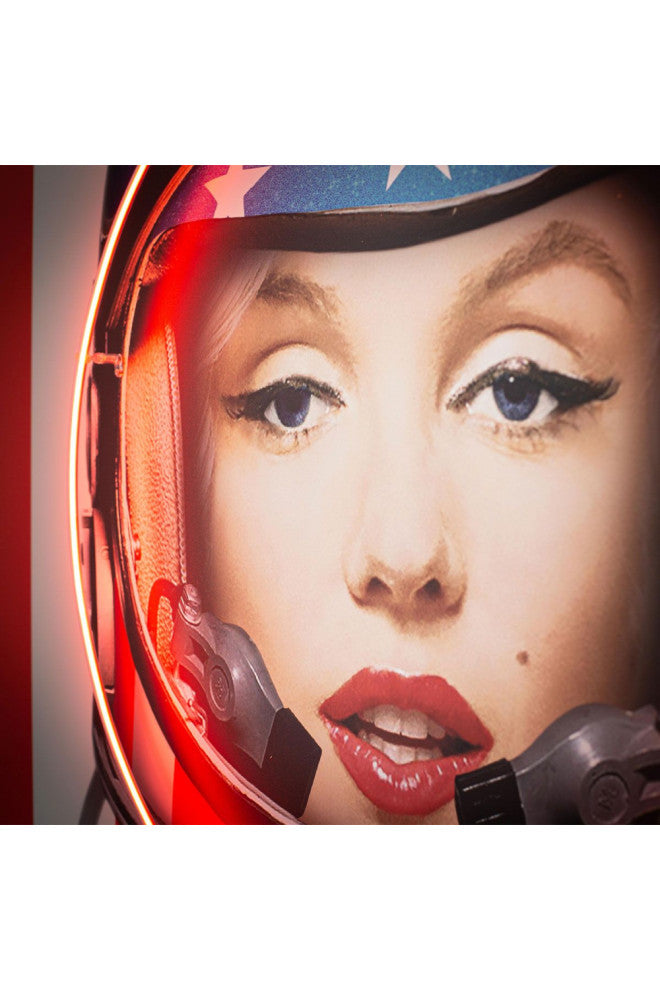 Iconic Retro Neon Artwork, Andrew Martin Marilyn Astronaut, Large