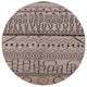 Ahgly Company Indoor Round Mid-Century Modern Area Rugs, 7' Round
