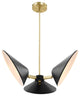 Journey 3-Light 3" Arm Pendant Black -5299