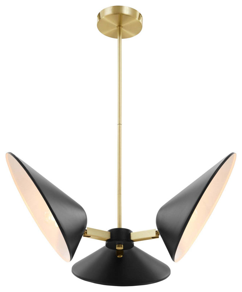 Journey 3-Light 3" Arm Pendant Black -5299