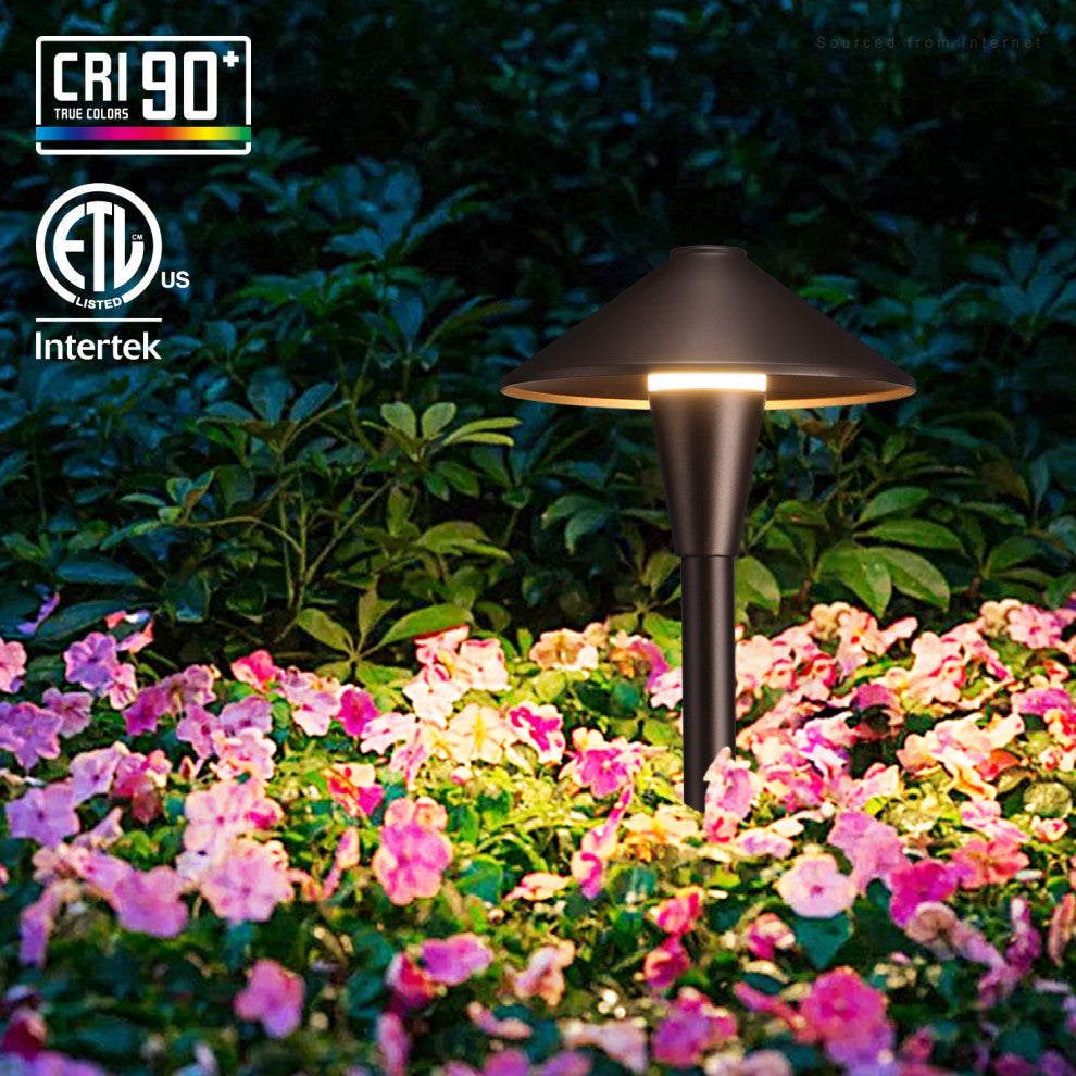 Traceway Light 6 Pack 3CCT Low Voltage Pathway Lights, IP65 Outdoor Walkway Light